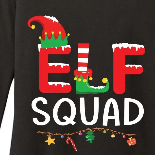 Elf Family Christmas Matching Pajamas Xmas Shirts Elf Squad Womens CVC Long Sleeve Shirt