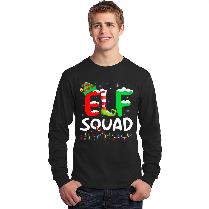 Elf Family Christmas Matching Pajamas Xmas Elf Squad Long Sleeve Shirt