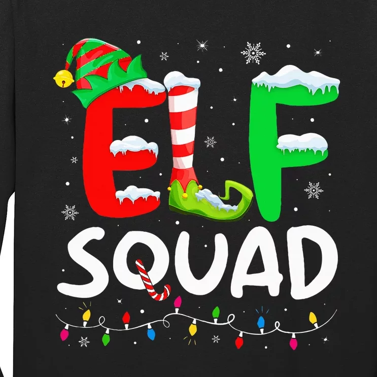 Elf Family Christmas Matching Pajamas Xmas Elf Squad Long Sleeve Shirt