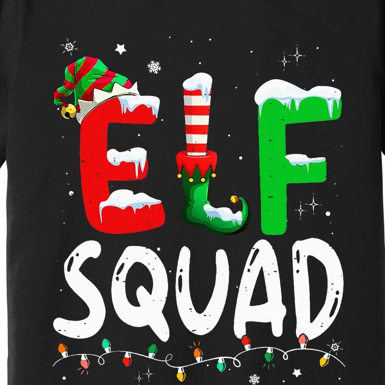 Elf Family Christmas Matching Pajamas Xmas Elf Squad Premium T-Shirt