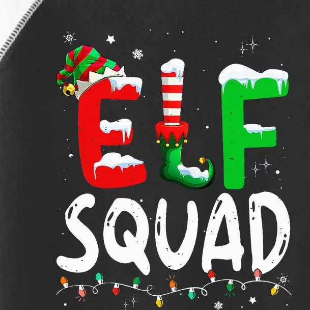 Elf Family Christmas Matching Pajamas Xmas Elf Squad Toddler Fine Jersey T-Shirt