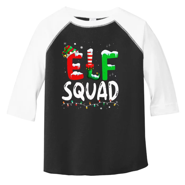 Elf Family Christmas Matching Pajamas Xmas Elf Squad Toddler Fine Jersey T-Shirt