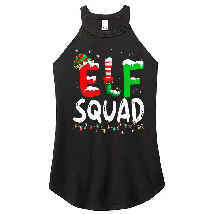 Elf Family Christmas Matching Pajamas Xmas Elf Squad Women’s Perfect Tri Rocker Tank