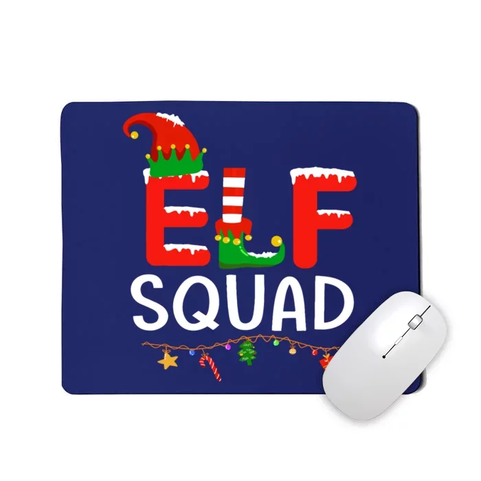 Elf Family Christmas Matching Pajamas Xmas Elf Squad Mousepad