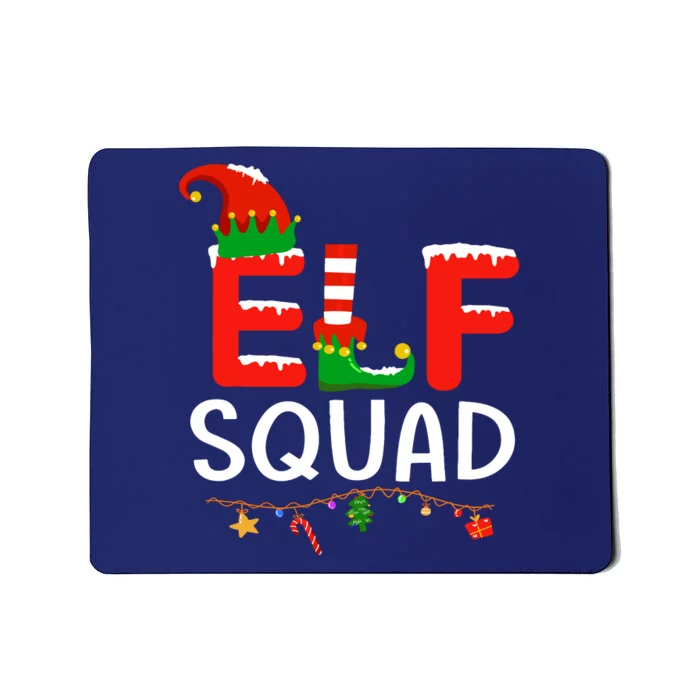 Elf Family Christmas Matching Pajamas Xmas Elf Squad Mousepad