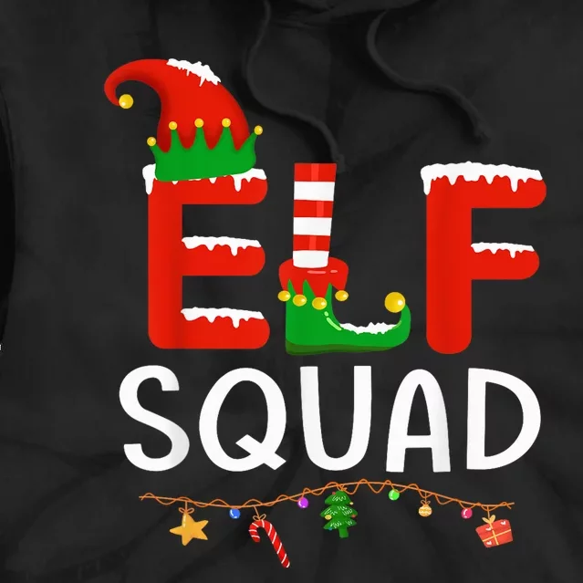 Elf Family Christmas Matching Pajamas XMas Shirt, Elf Squad Tie Dye Hoodie