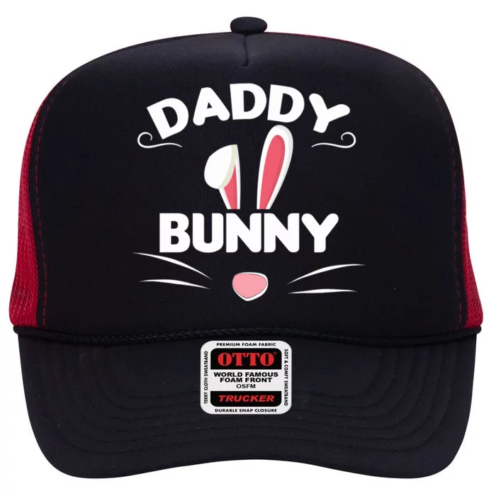 Easter Father Daddy Bunny Easter Dad Bunny Easter Husband Gift High Crown Mesh Trucker Hat