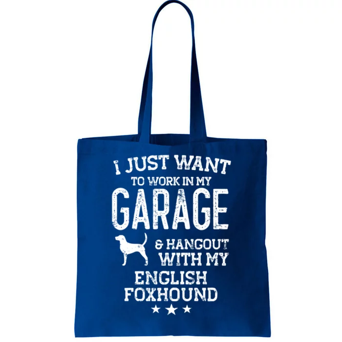 English Foxhound Dad Car Garage Hangout Cute Gift Tote Bag