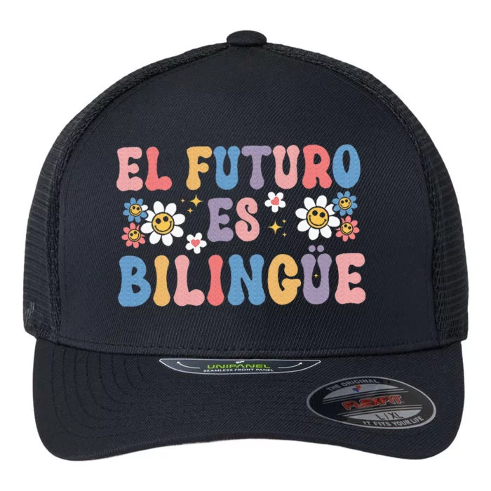 El Futuro Es Bilingue Flexfit Unipanel Trucker Cap