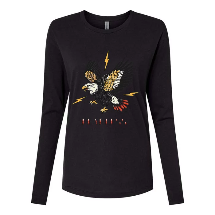 Eagle Fearless Womens Cotton Relaxed Long Sleeve T-Shirt