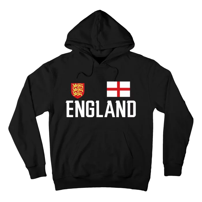 England Flag English Football Soccer Fan Hoodie