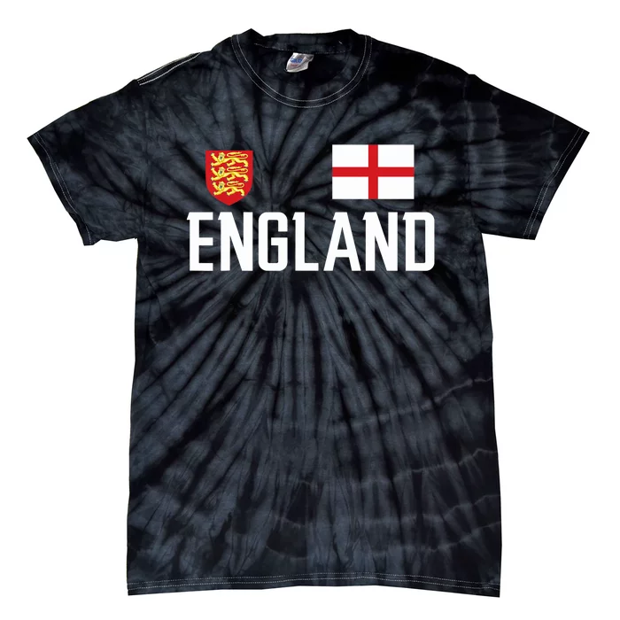 England Flag English Football Soccer Fan Tie-Dye T-Shirt