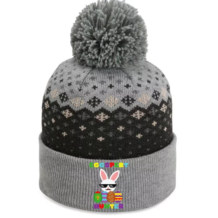 Easter Funny Egg Hunter Costume Gifts For The Baniff Cuffed Pom Beanie