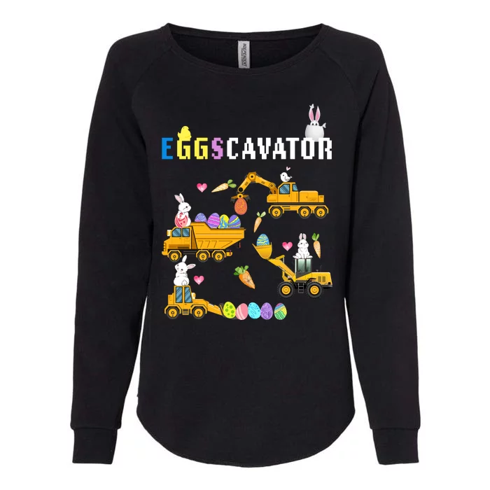 EggsCavator Funny Easter Egg Hunt Womens California Wash Sweatshirt