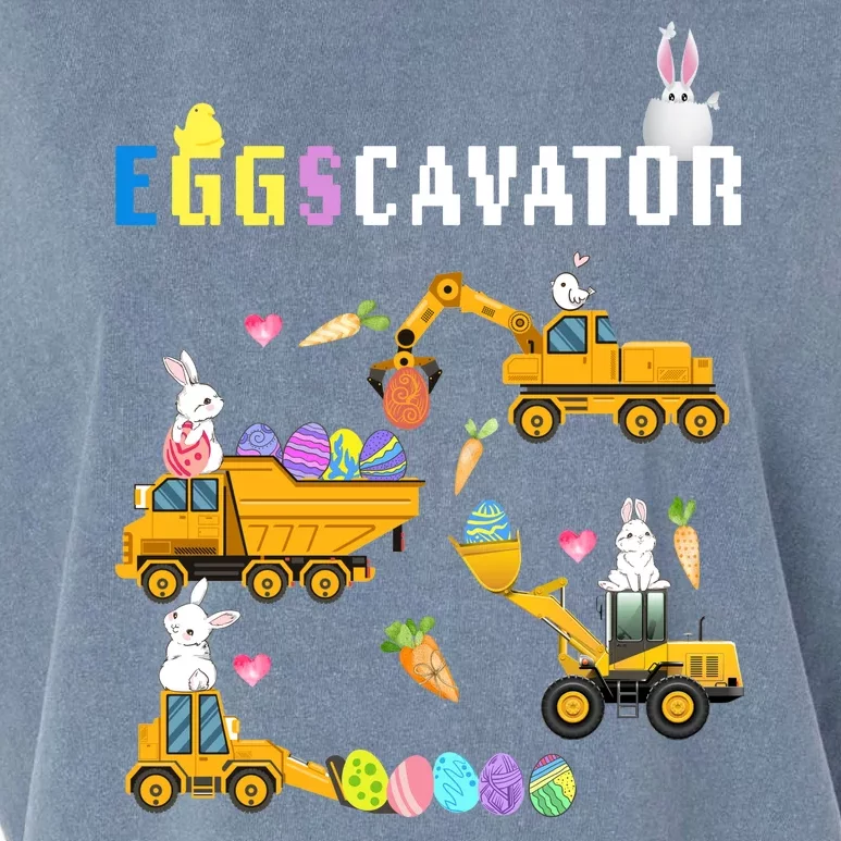 EggsCavator Funny Easter Egg Hunt Garment-Dyed Women's Muscle Tee