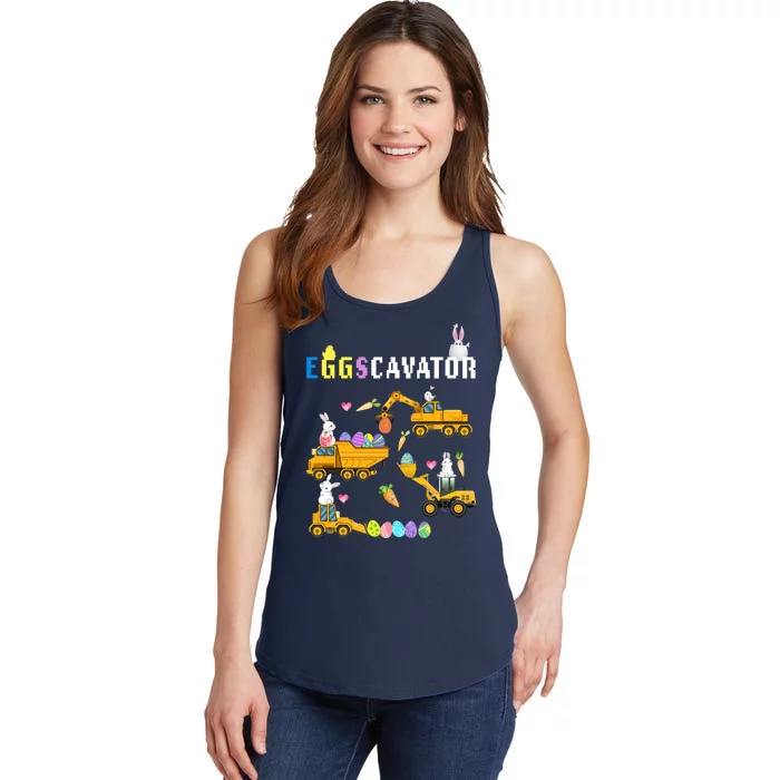 EggsCavator Funny Easter Egg Hunt Ladies Essential Tank