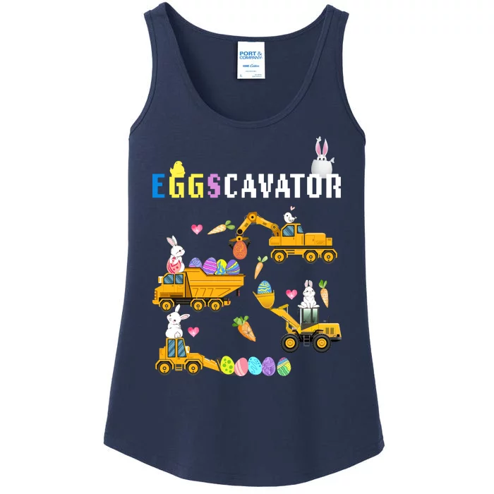 EggsCavator Funny Easter Egg Hunt Ladies Essential Tank