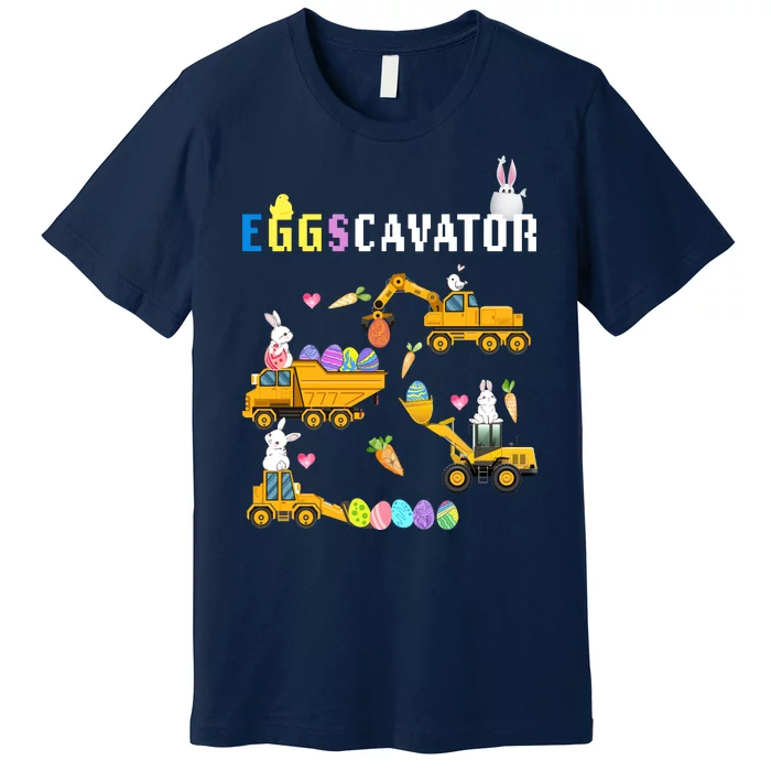 EggsCavator Funny Easter Egg Hunt Premium T-Shirt