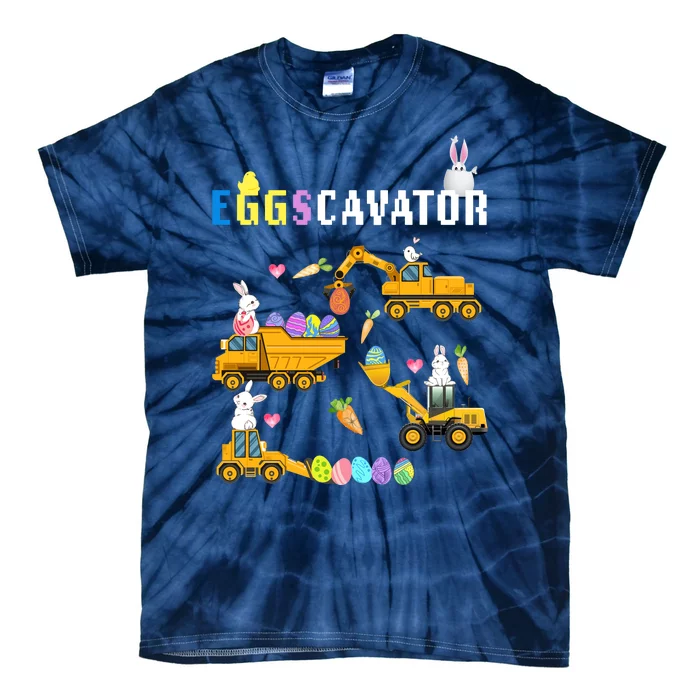 EggsCavator Funny Easter Egg Hunt Tie-Dye T-Shirt