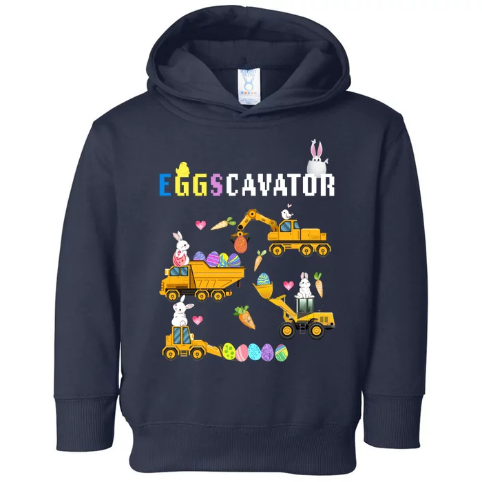 EggsCavator Funny Easter Egg Hunt Toddler Hoodie