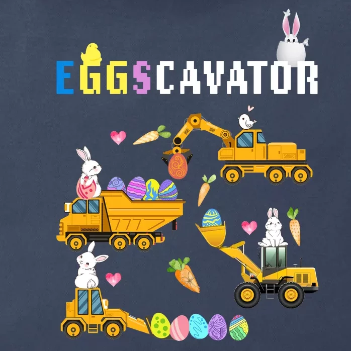 EggsCavator Funny Easter Egg Hunt Zip Tote Bag