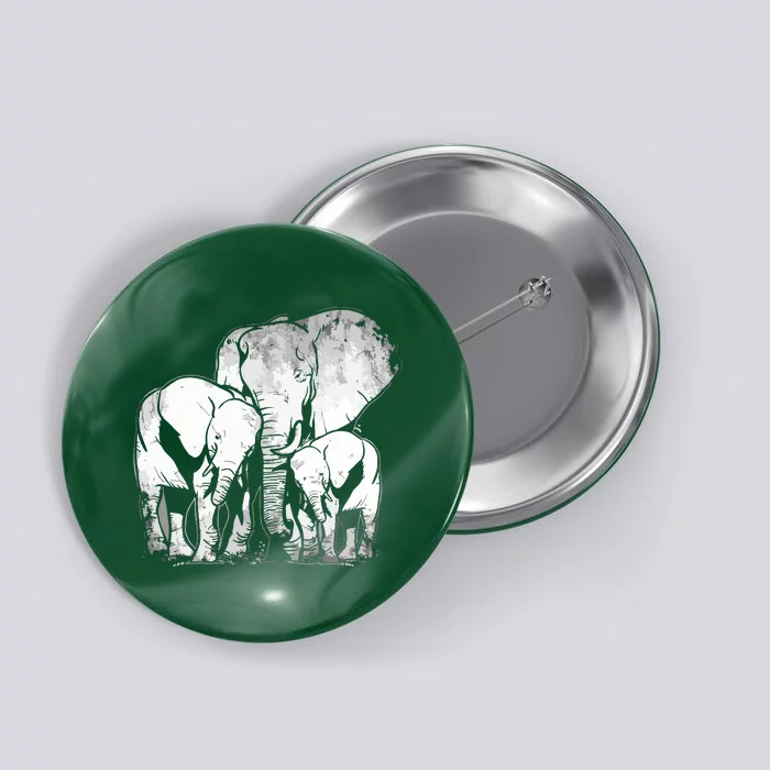 Elephant Family Elephant Button