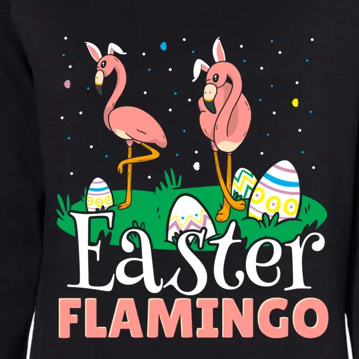 Easter Flamingo Easter Day Eggs Egg Hunting Cool Gift Womens California Wash Sweatshirt