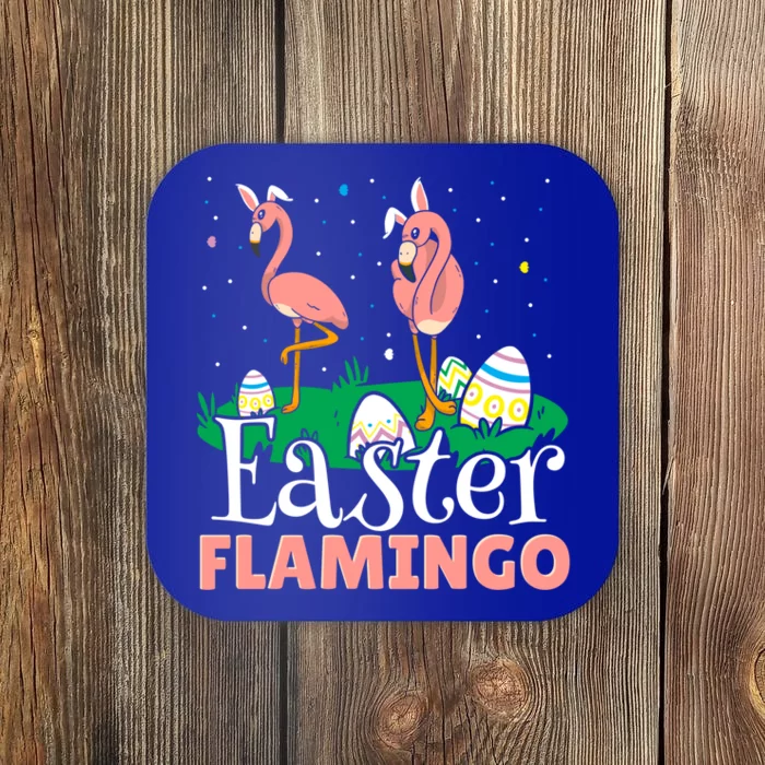 Easter Flamingo Easter Day Eggs Egg Hunting Cool Gift Coaster