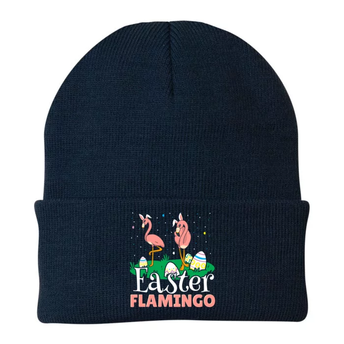 Easter Flamingo Easter Day Eggs Egg Hunting Cool Gift Knit Cap Winter Beanie