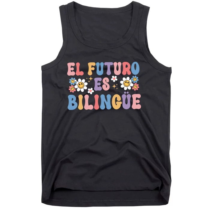 El Futuro Es Bilingue Maestra Spanish Teacher Tank Top