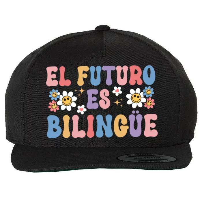 El Futuro Es Bilingue Maestra Spanish Teacher Wool Snapback Cap