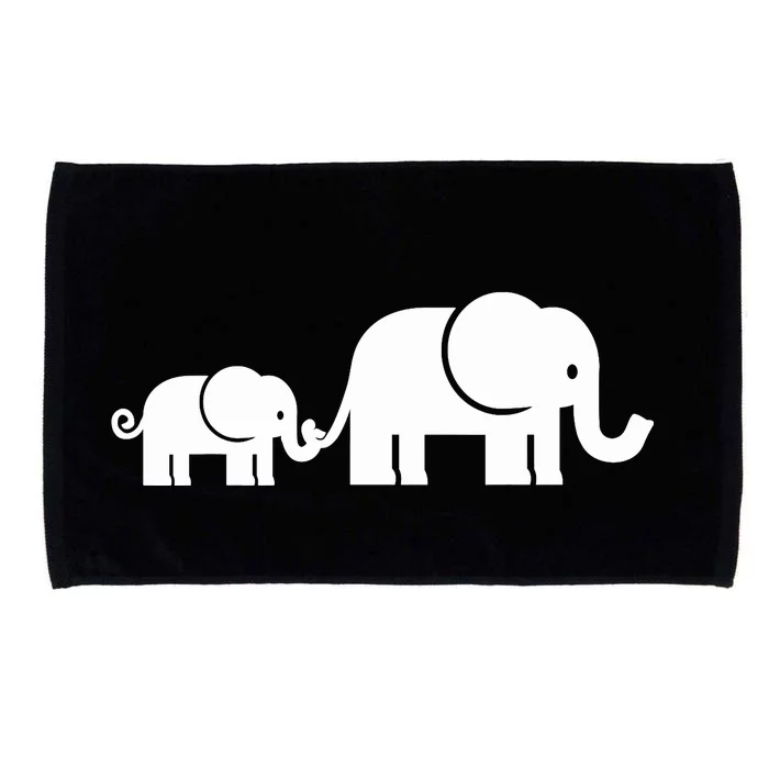 Elephant family Microfiber Hand Towel