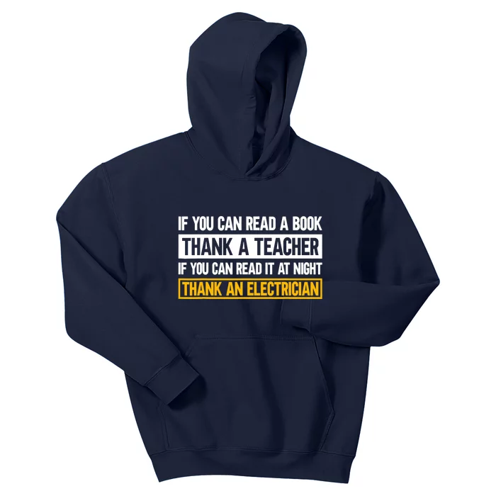 Electrician Funny Electrical Engineer Kids Hoodie