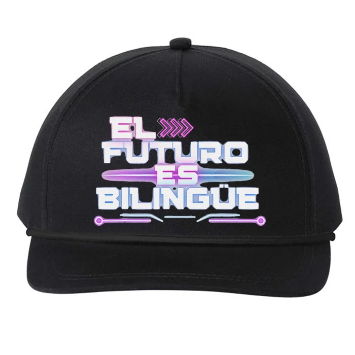 El Futuro Es BilingüE The Future Is Bilingual Snapback Five-Panel Rope Hat