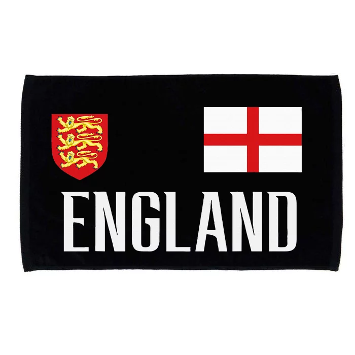 England Flag English Football Soccer Microfiber Hand Towel