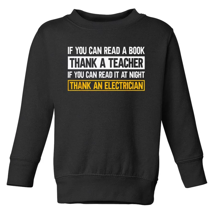 Electrician Funny Electrical Engineer Toddler Sweatshirt