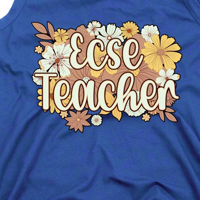 Ecse Flowers Early Hood Special Education Teacher Gift Tank Top