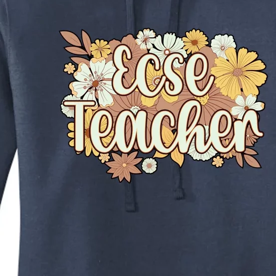 Ecse Flowers Early Hood Special Education Teacher Gift Women's Pullover Hoodie