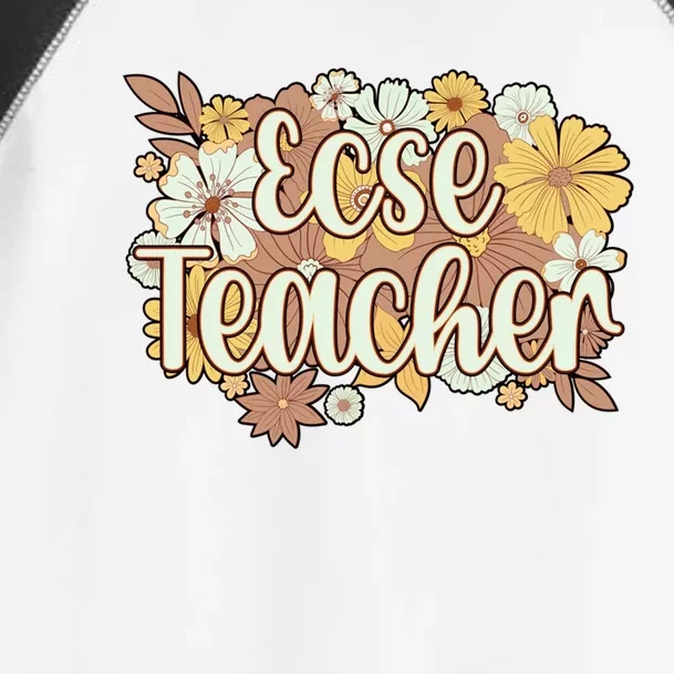 Ecse Flowers Early Hood Special Education Teacher Gift Toddler Fine Jersey T-Shirt