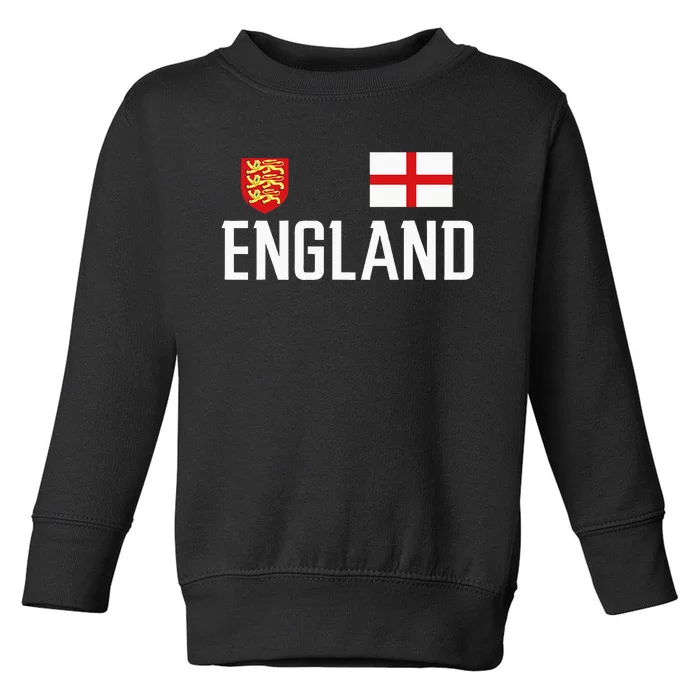 England Flag English Football Soccer Toddler Sweatshirt