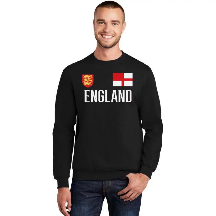 England Flag English Football Soccer Fan Sweatshirt