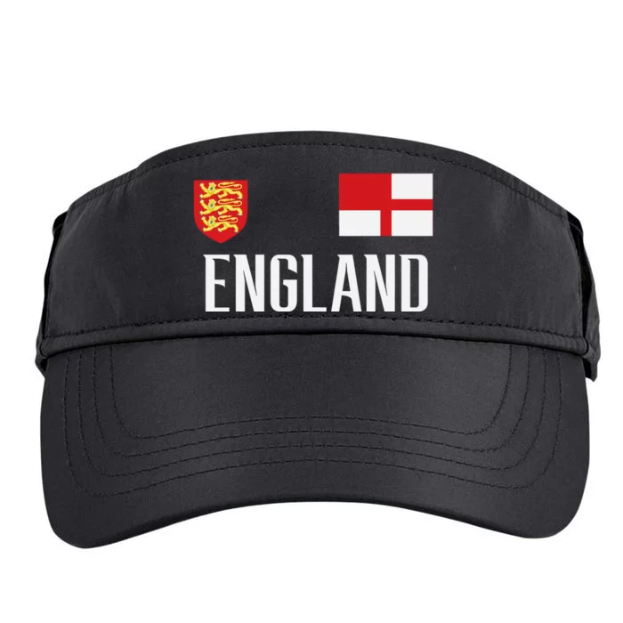 England Flag English Football Soccer Fan Adult Drive Performance Visor