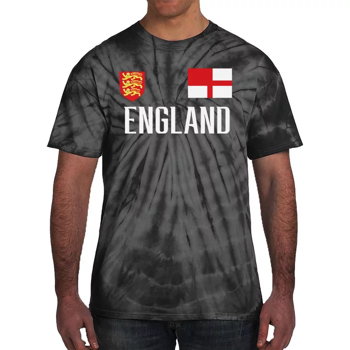 England Flag English Football Soccer Fan Tie-Dye T-Shirt