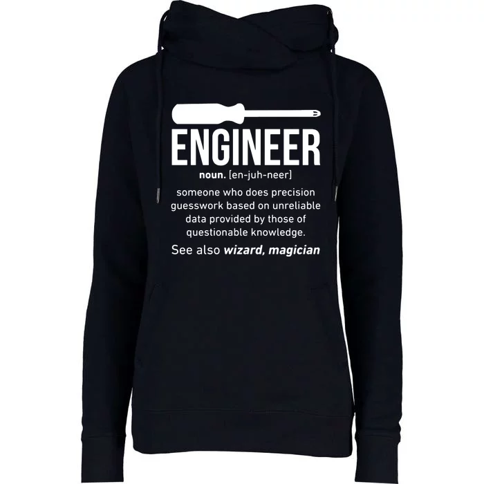 Engineer Funny Womens Funnel Neck Pullover Hood