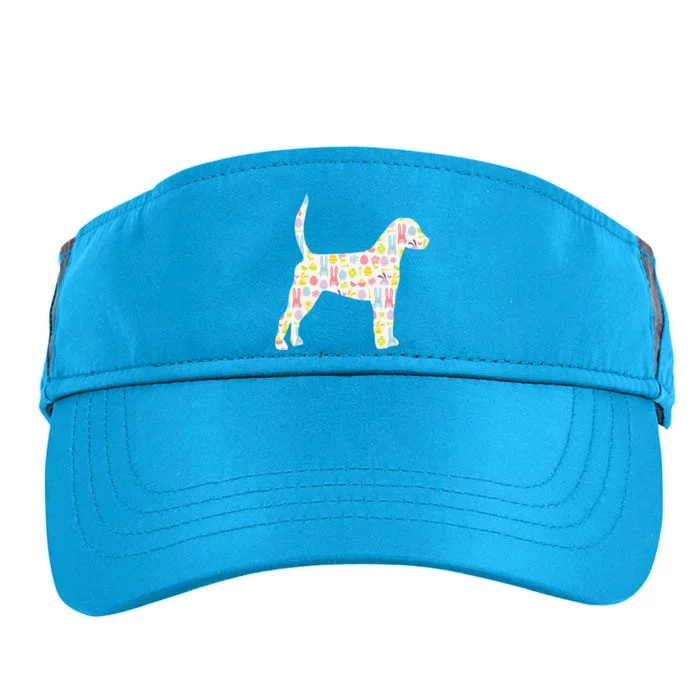 English Foxhound Easter Bunny Dog Silhouette Adult Drive Performance Visor