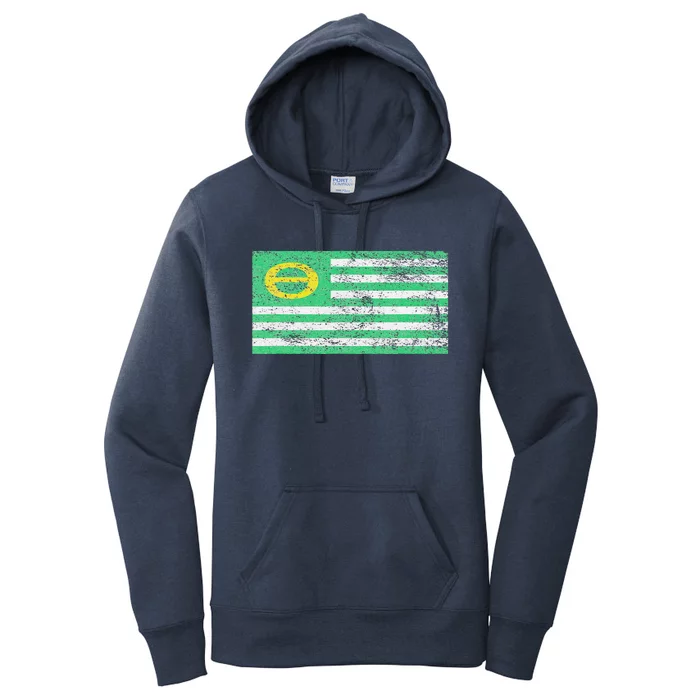 ECOLOGY FLAG ENVIRON TALISM EARTH DAY Women's Pullover Hoodie