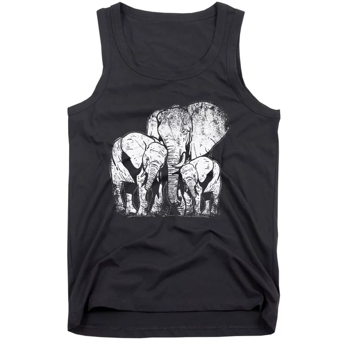 Elephant Family Elephant Tank Top