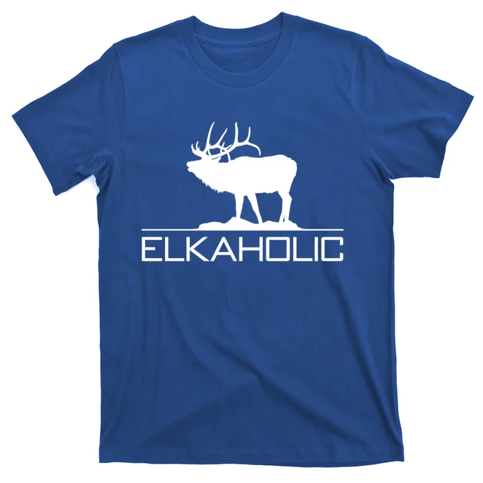 Elkaholic Funny Elk Hunting Gift T-Shirt