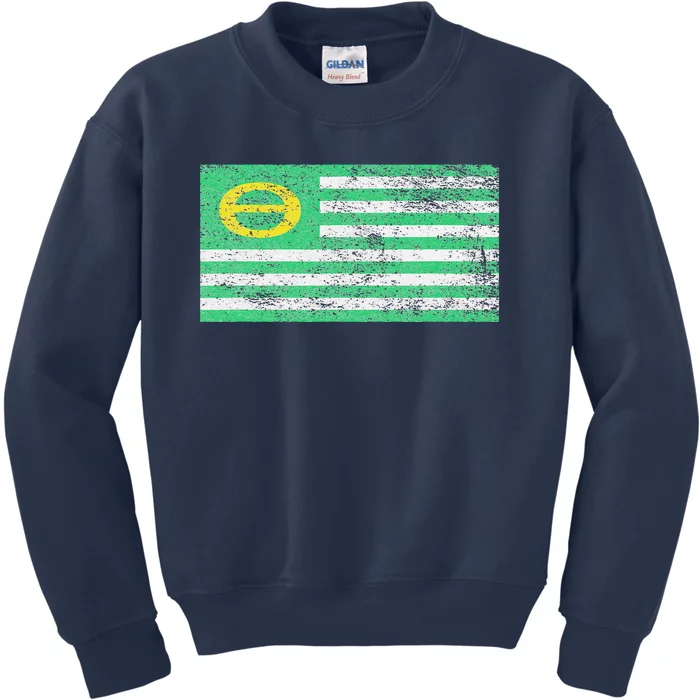 ECOLOGY FLAG ENVIRONMENTALISM EARTH DAY Kids Sweatshirt