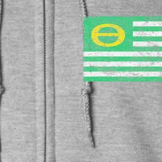 ECOLOGY FLAG ENVIRONMENTALISM EARTH DAY Full Zip Hoodie